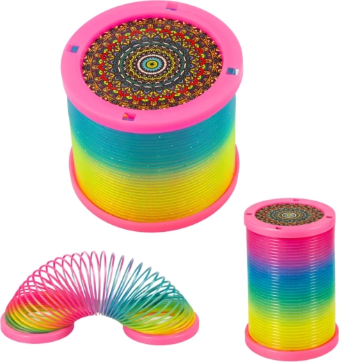 Rainbow colors and a sparkling effect