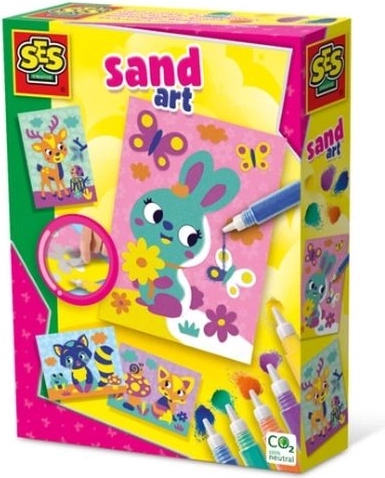 SES Creative gekleurd zand – bosdieren