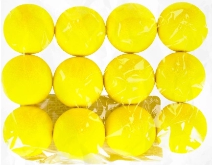 Pack de 12 balles jaunes