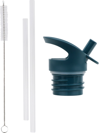 A Little Lovely Company lot de bouchon, paille et brosse pour bouteille inox robots