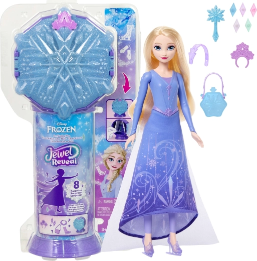 Mattel Disney Frozen Jewel Reveal Elsa Doll on Skates with Accessories