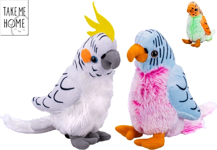 Plush Parrot Take Me Home 20 cm
