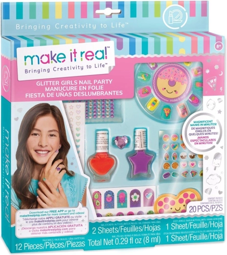 Make It Real nail polish set with decorations