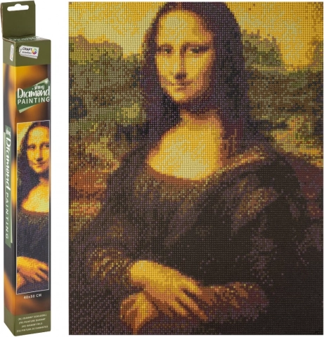 Diamantschilderij Mona Lisa 40x50 cm