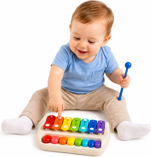 8 tones and playing with a mallet or fingers