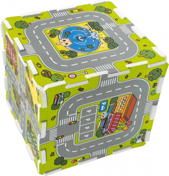 Puzzle and 3D building