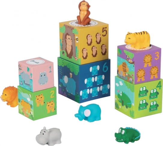 Cubes avec animaux Safari pour enfants par 2Kids Toys