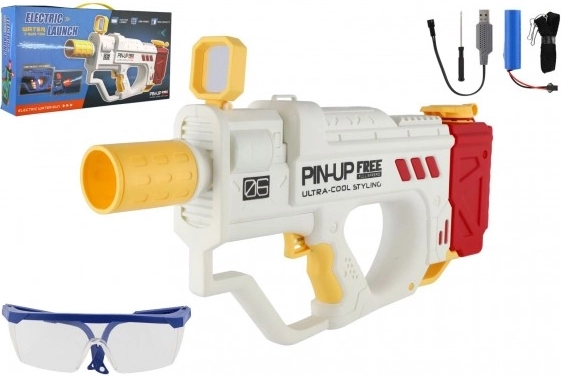Pistolet à eau électrique 40 cm avec effet sonore et grand réservoir