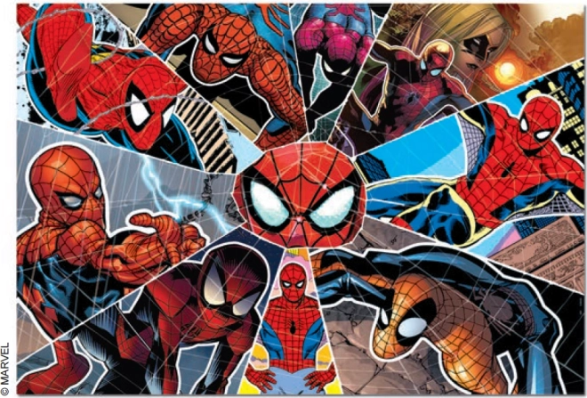 Puzzel EDUCA SPIDERMAN 1000 stukjes met gratis lijm