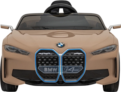 Elektrische kinderauto BMW i4 met afstandsbediening – Goud