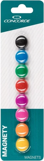 Gekleurde magneten CONCORDE 20 mm, 8 stuks