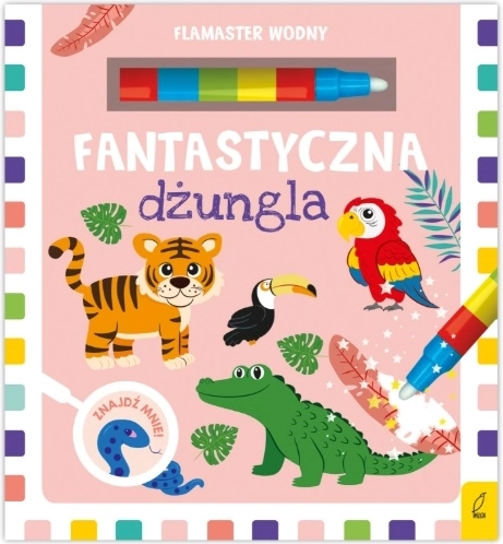 Magic Jungle – water pen and reusable coloring book