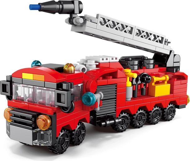 Firefighter Building Set – 12 Vehicles