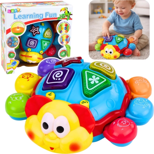 Interactive Escaping Ladybug – Educational Toy for Crawling Babies with Lights and Melodies