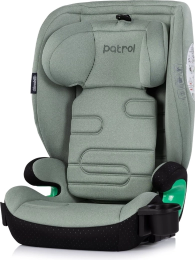 Autostoel Chipolino Patrol i-Size isofix matcha (100–150 cm)