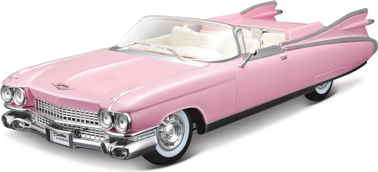 Maisto Cadillac Eldorado Biarritz 1959 modèle de voiture rose 1:18