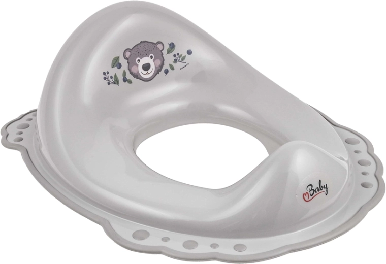 Maltex non-slip toilet seat reducer The Nature Buddies bear grey
