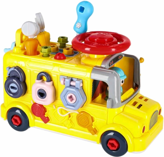 Rijdende bus vol activiteiten