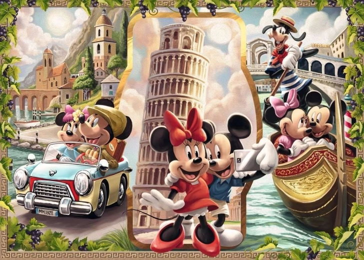 Puzzle RAVENSBURGER Mickey et Minnie en vacances 1000 pièces