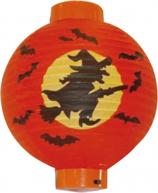 Decorative Lantern Witch Halloween 20 cm Battery-Powered