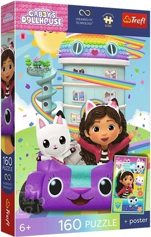 Premium puzzel voor kinderen Gabby's Poppenhuis – Mooie Gabby 160 stukjes