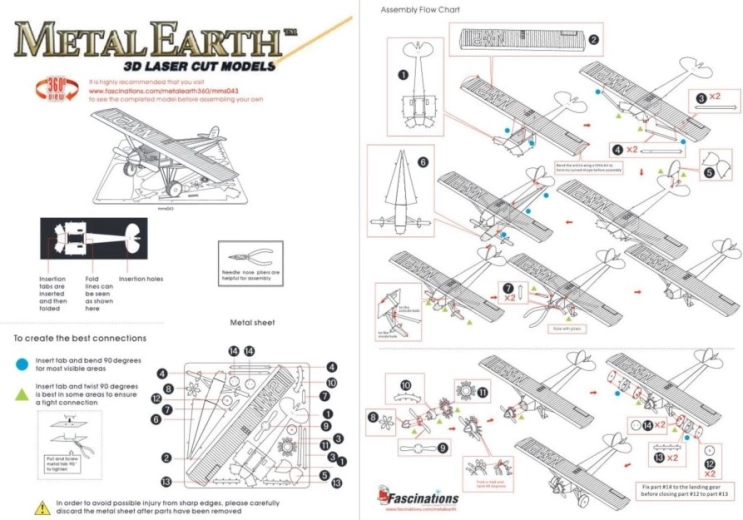 Precise metal construction without glue