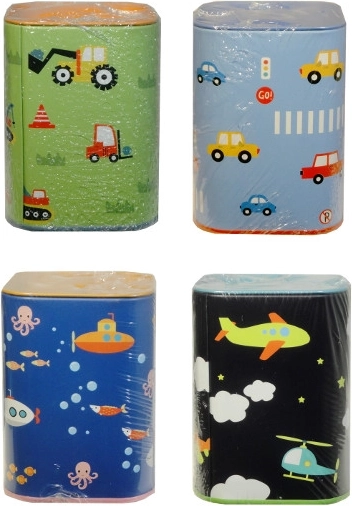 colorful vehicle-shaped piggy bank for children