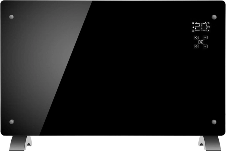 radiateur convecteur en verre avec Wi‑Fi MalTec CH7000DWB 2000 W