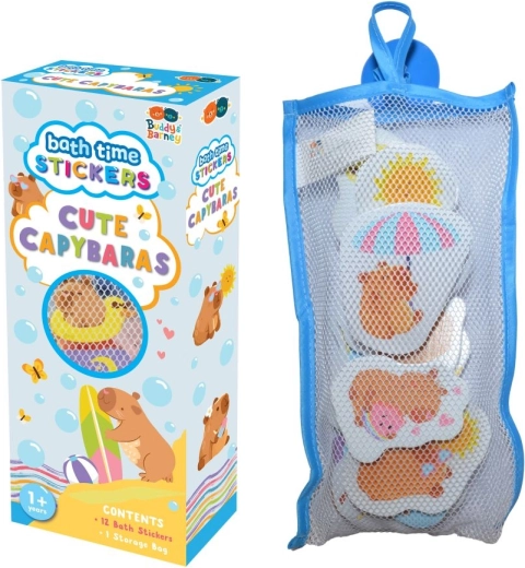 Autocollants de bain en mousse Capybaras Buddy & Barney