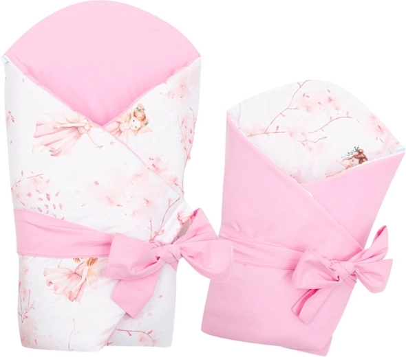 Reversible baby swaddle NEW BABY Fairies 80 × 80 cm
