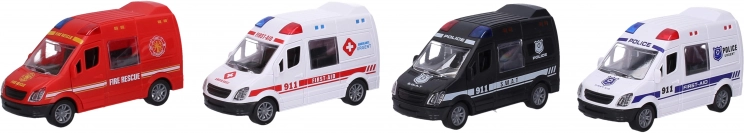 Reddingsauto met vliegwiel 12 cm