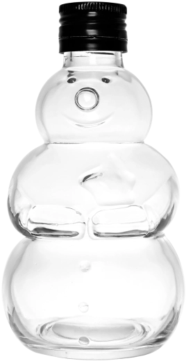 Bouteille « Bonhomme de neige » 300 ml avec bouchon métallique à vis 28 mm