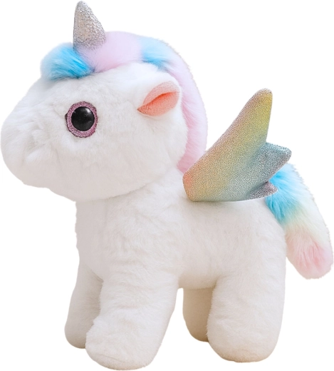 Magical look with rainbow wings