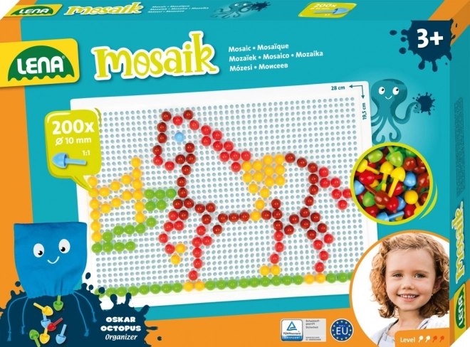 LENA knopjesmozaïek voor kinderen – 200 stuks