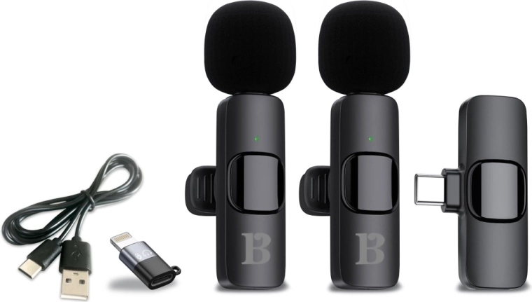 Deux microphones cravate sans fil pour une voix claire