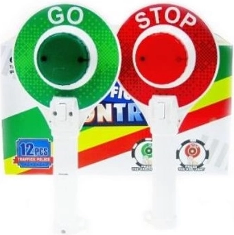 Children’s police stop paddle “STOP” (light-up)