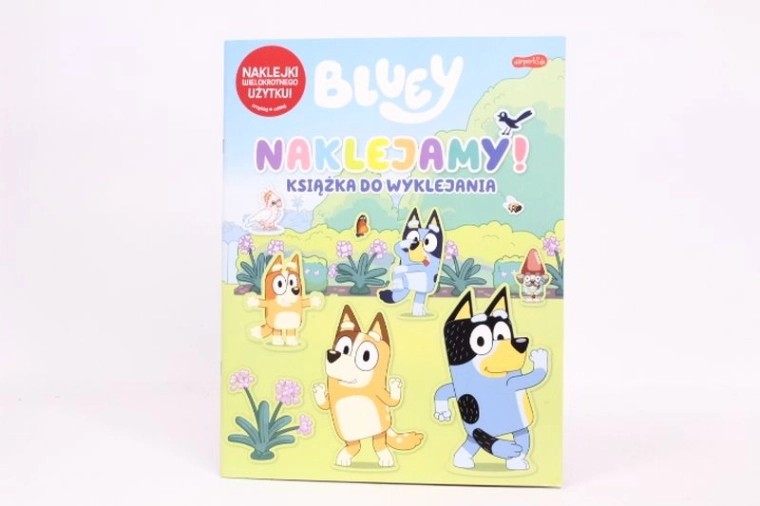 Bluey book with reusable stickers