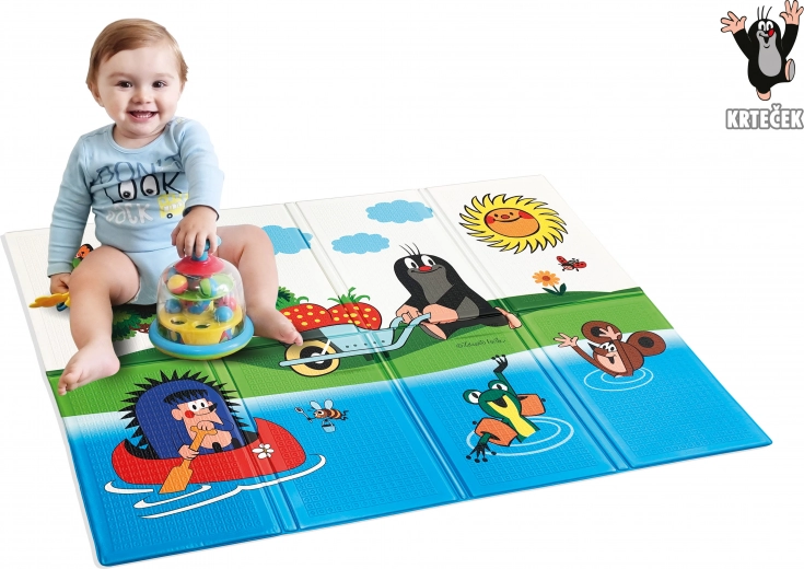 Folding Foam Mat with Krtek Design