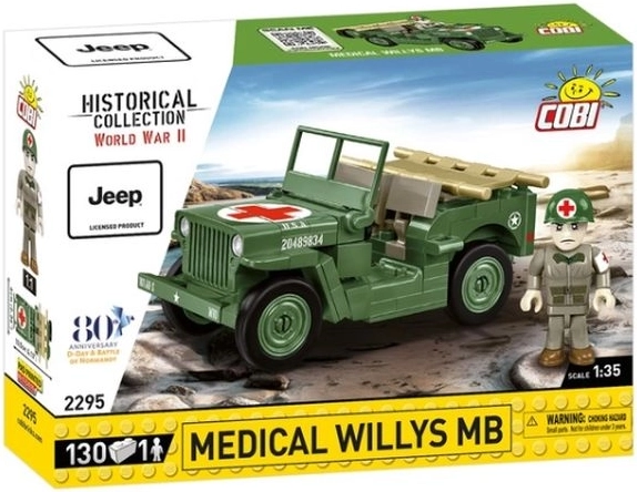 Maquette COBI Willys MB médical (1:35) – 130 pièces