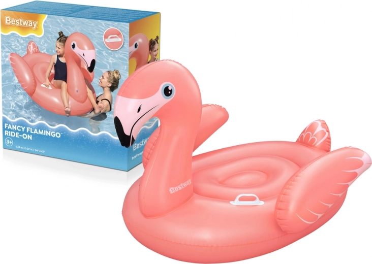 Flamant Rose Gonflable Bestway 138 x 107 cm