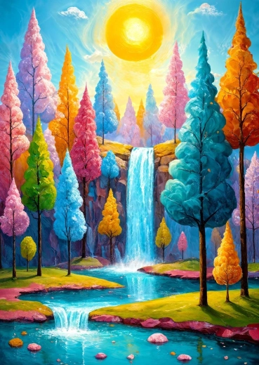 Enjoy Puzzle Forest Cascade 1000 Pieces