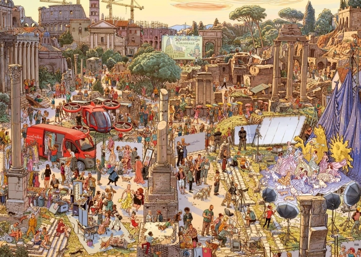 HEYE Puzzel Fotoshoot van de modeshow 2000 stukjes