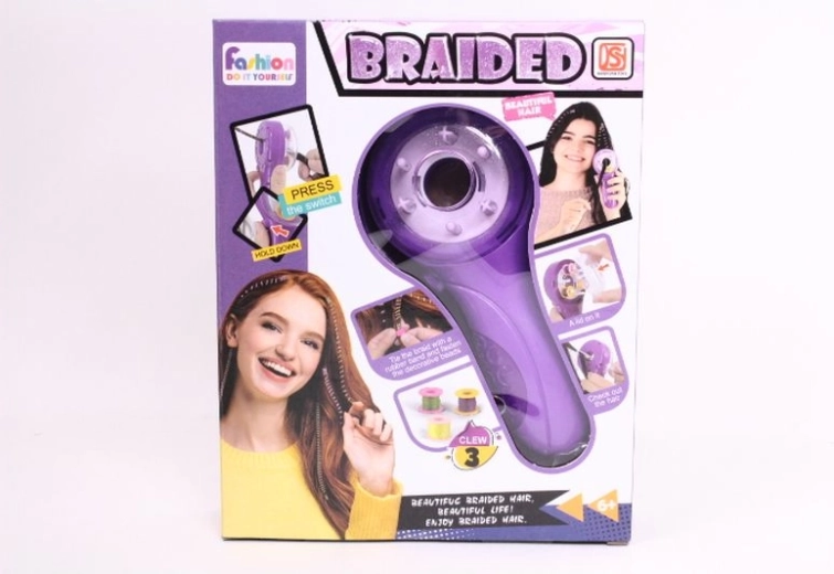 Hair Braider with Colored Thread