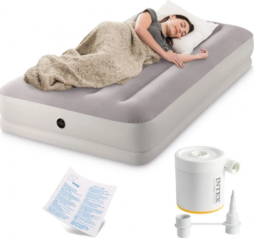 inflatable mattress 191 × 99 × 30 cm for one person with USB pump Intex