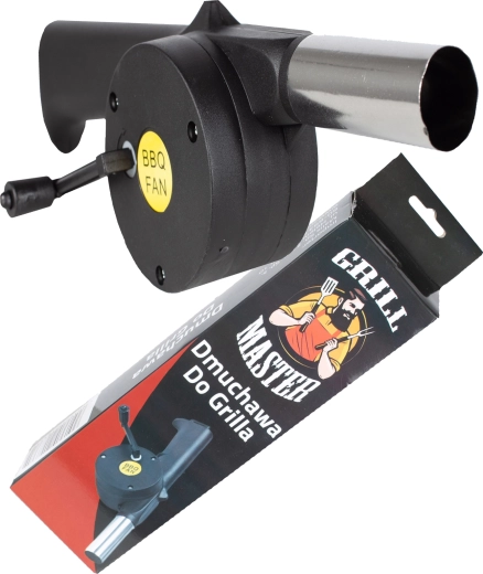 Soufflet manuel pour barbecue avec manivelle