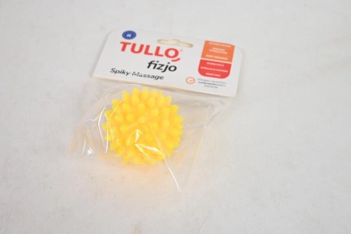 Fizjo revalidatie-massagebal ‘egel’ 5,4 cm geel