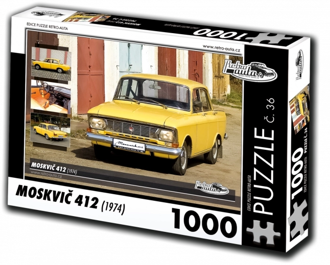 Puzzel Retro-auto Moskvitsj 412 (1974) 1000 stukjes
