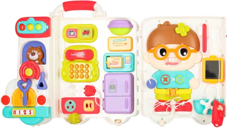 Valisette portable pleine d’activités