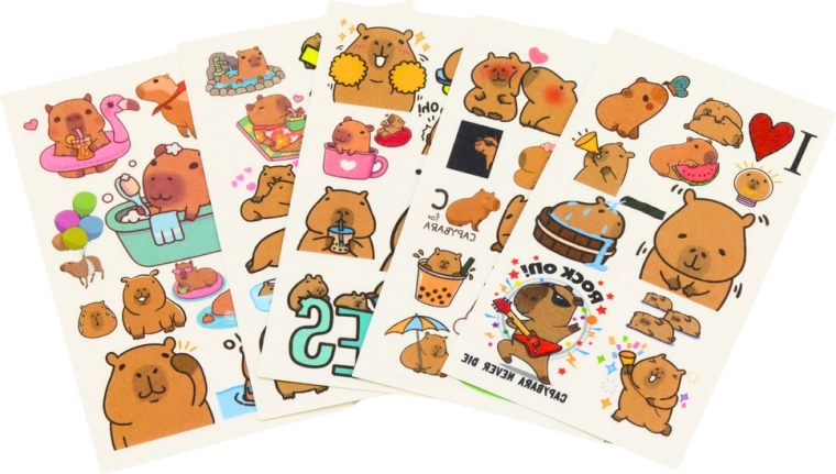 10 vellen vol capibara’s