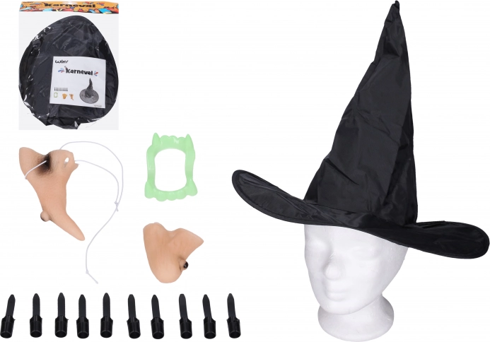 Witch Set – Nose, Chin, Fingers, Teeth and Hat